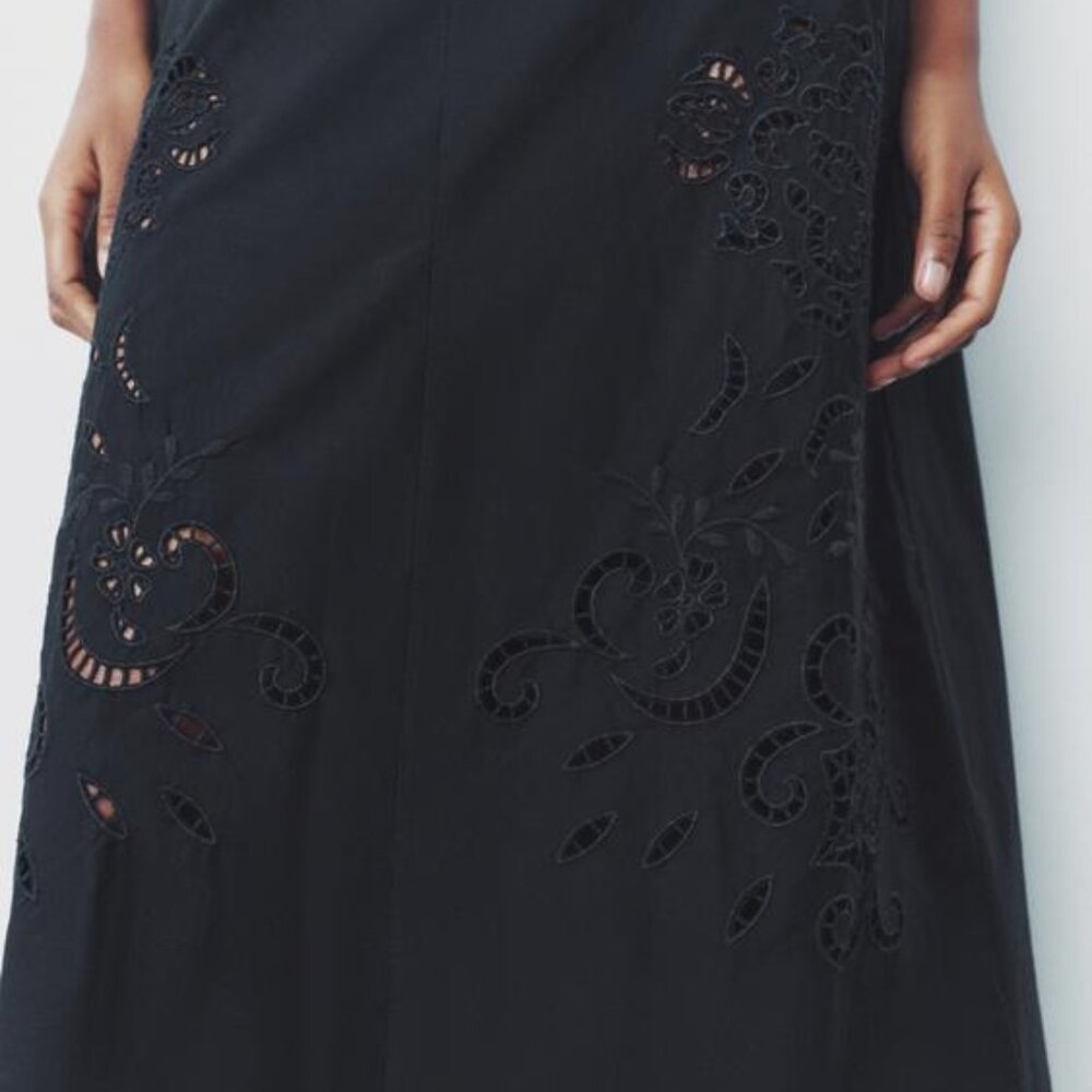 Zara EMBROIDERED DRESS ZW COLLECTION - Picture 6 of 11